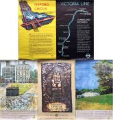 Selection of 1960s/70s London Transport double-royal POSTERS comprising Oxford Circus 1963, Victoria