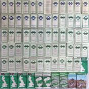 Quantity of London Transport/London Country POCKET MAPS for Country Area Buses from 1948 (1st issue)