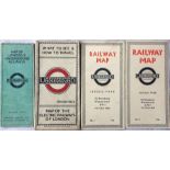 Selection of London Underground POCKET MAPS comprising 'What to See & How to Travel' 1/11/23, '