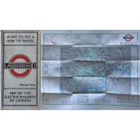 1924 London Underground POCKET MAP of the Electric Railways of London "What to see and how to