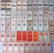 Quantity of LGOC & London Transport bus POCKET MAPS dated from 1921-1961. A few are well-used but