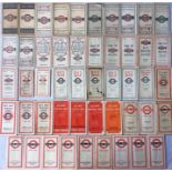 Quantity of LGOC & London Transport bus POCKET MAPS dated from 1921-1961. A few are well-used but