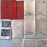 London Transport ANNUAL REPORTS for 1938 x 2, 1939 and 1946. The 1938 issues contain the fold-out