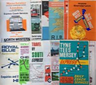 Selection (13) of 1960s (mainly) double-crown (mostly) COACH SERVICES POSTERS from operators incl