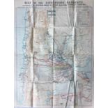 1925 POSTER MAP OF THE Argentine Railways present by the Buenos Aires & Pacific Railway Company of