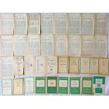 Quantity of London Transport Green Line Coaches TIMETABLE LEAFLETS from 1938 (17), 1940 (1) and