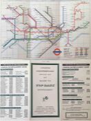 Special c1962 edition of the London Underground card POCKET DIAGRAMMATIC MAP produced for the Rank