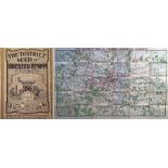 1907 "District" [Railway] MAP of Greater London & Environs, 2nd edition. Shows the Franco-British