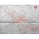 1936 London Transport Underground MAP. A special printing produced to accompany the Annual