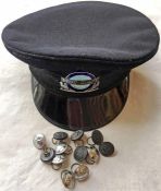 London Transport Central Buses DRIVING INSTRUCTOR'S CAP & BADGE. Cap is size 6 3/4 and is in very
