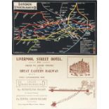 1908 (first issued) London Underground POSTCARD MAP produced by Waterlow & Sons. Said to be the