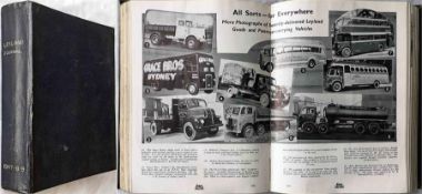 Bound volumes of the LEYLAND JOURNAL published by Leyland Motors Ltd, comprising volumes 7-9, 1947-