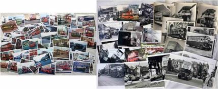 Large quantity (c170) of London bus 6x4 COLOUR PHOTOGRAPHS from the 1950s-70s including RT, RTL,