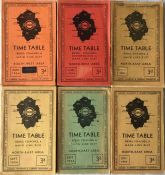 Selection of 1934 London Transport AREA TIMETABLE BOOKLETS comprising North-East, North-West &
