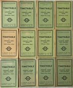 Selection of 1946-47 London Transport Country Area Buses OFFICIALS' TIMETABLE BOOKLETS comprising