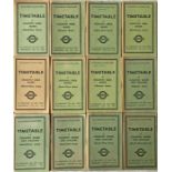 Selection of 1946-47 London Transport Country Area Buses OFFICIALS' TIMETABLE BOOKLETS comprising