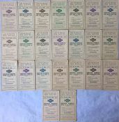 Set of London General Omnibus Company LEAFLETS 'List of Motor Bus Routes...Services Working', a