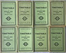 Selection of WW2 1941-42 London Transport Country Area Buses OFFICIALS' TIMETABLE BOOKLETS