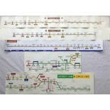 Selection of London Underground CARRIAGE DIAGRAMS comprising Bakerloo Line paper issue dated 1978,