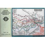 April 1926 issue of the 'Stingemore' London Underground linen-card POCKET MAP. This is a special