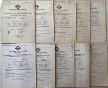 Selection of 1960s London Transport Central Buses BOOKLETS "Allocation of Scheduled Buses"