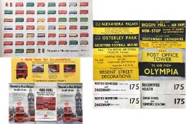 Selection of largely Routemaster-related London Transport POSTERS comprising 2004 horizontal