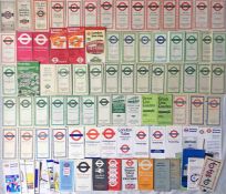 Considerable quantity of London Transport etc POCKETS MAPS 1920s on, comprising Central Buses x 20