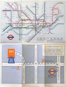 Special edition, c1965, of the London Underground POCKET DIAGRAMMATIC MAP, a paper version