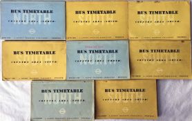 Selection of London Transport 1937 Country Area TIMETABLE BOOKLETS comprising 'North' issues for