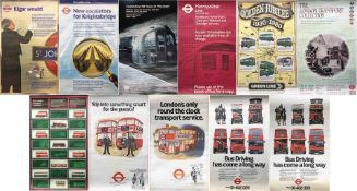 Quantity (11) of 1970s/80s/90s London Transport double-royal POSTERS including St John's Wood