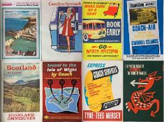 Selection (8) of 1950s/60s COACH POSTERS, all double-crown size (20" x 30", 51cm x 76cm) and