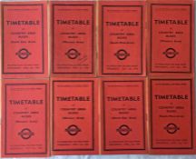 Selection of WW2 and earlier 1938-41 London Transport Country Area Buses OFFICIALS' TIMETABLE