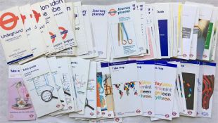 Very large quantity of London Underground POCKET MAPS from 1975 to 2016. No duplication noted and
