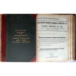 Officially bound volume of London General Omnibus Co TRAFFIC CIRCULARS for the year 1932, nos 909-