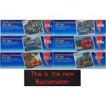 Complete set of 2005 Routemaster INTERIOR POSTERS produced by Transport for London to mark the end