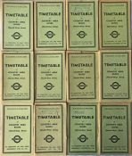 Selection of WW2-on 1944-45 London Transport Country Area Buses OFFICIALS' TIMETABLE BOOKLETS