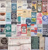 Quantity of 1930s-1960s US & Canadian TIMETABLE LEAFLETS etc, the majority are 1930s. Covers a