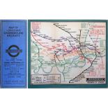 c1931 issue of the 'Stingemore' London Underground linen-card POCKET MAP. This is a special