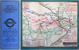 c1931 issue of the 'Stingemore' London Underground linen-card POCKET MAP. This is a special