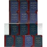 Quantity (13) of officially bound volumes of London Transport Country Buses & Coaches TRAFFIC