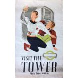 1938 London Transport double-royal POSTER 'Visit the Tower - Mark Lane Station' by Dora Batty (