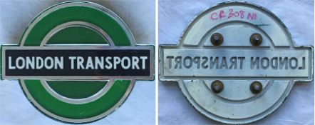 1960s London Transport Routemaster GRILLE BADGE, the green 'Country' version as fitted to the