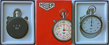 A Heuer, Swiss-made STOPWATCH issued by London Transport c.1974 to a Work Study Assistant at