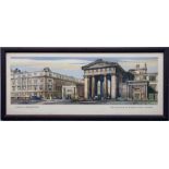 1952 British Railways (London Midland Region) CARRIAGE PRINT 'The Entrance to Euston Station,