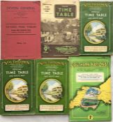 Selection of 1950s BUS TIMETABLE BOOKLETS comprising Devon General 18 March 1956, Maidstone &