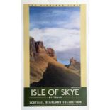 1996 double-royal railway POSTER 'Isle of Skye'' by Brendan Neiland RA (b1941) from the Scotrail '