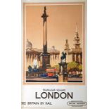 1955 British Railways (London Midland Region) double-royal POSTER 'London' by Claude Buckle (1905-