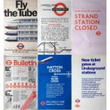 Selection of London Transport double-royal POSTERS comprising 1977 'Fly the Tube', 1976 'Charing