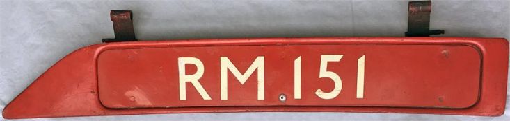 London Transport Routemaster bonnet FLEETNUMBER PLATE from RM 151. The original bus with this number
