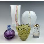 Five Kosta Boda Art Glass Objects